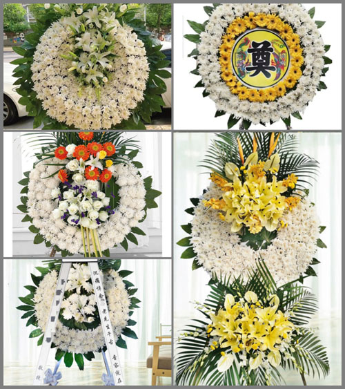 江苏苏州昆山市锦溪镇卫星村花圈速递